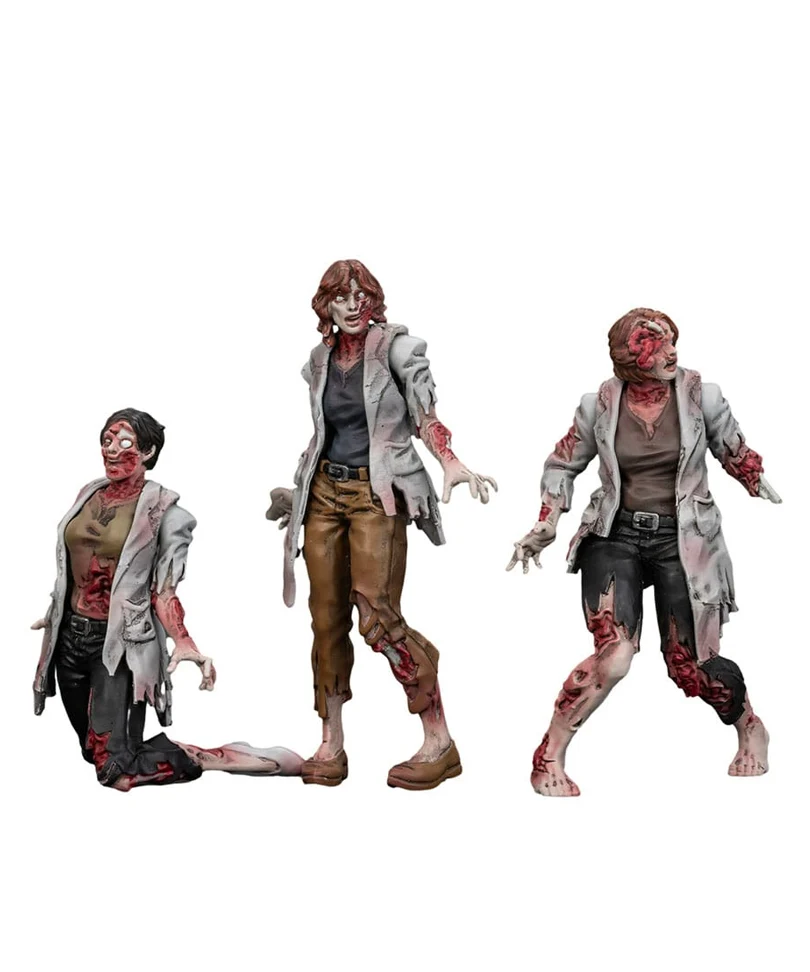 Zombie Dark Source – Action Figures 3-Pack Scientists (Female) 8 cm - immagine 2
