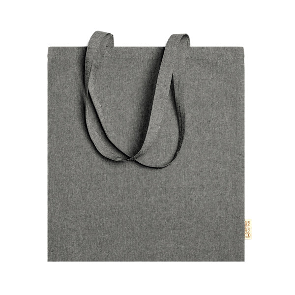 Shopper in Cotone Riciclato – 120 g/m², Finitura Marmorizzata e Manici Lunghi 70 cm - immagine 3