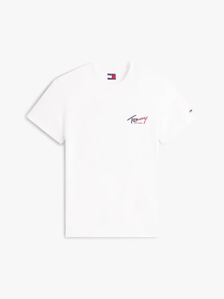 Tommy Hilfiger T Shirt Uomo Slim Sign Chest