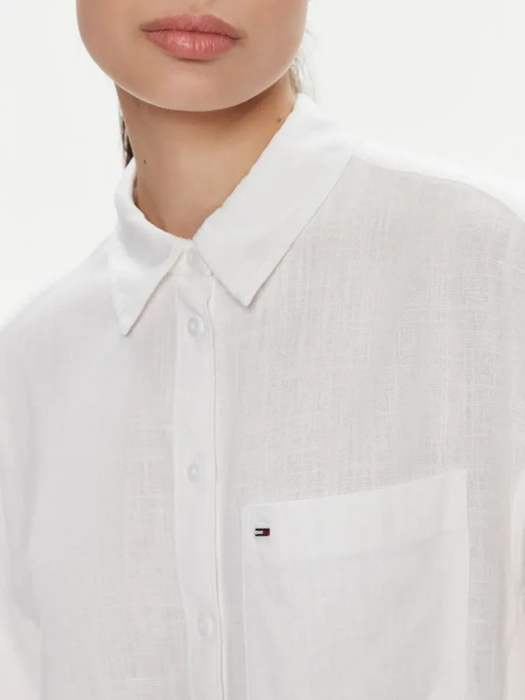 Tommy Hilfiger Camicia Donna Ovr Linen - immagine 3