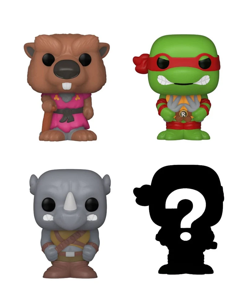 Splinter / Raphael / Rocksteady / Mystery Bitty (4-Pack) - immagine 2