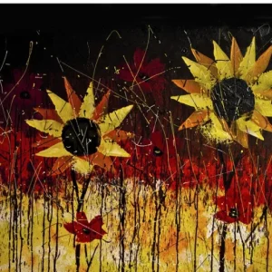 Tela Quadro Misure 70×150 Canvas –   Collezione Quadri floreali cod. FLP-34