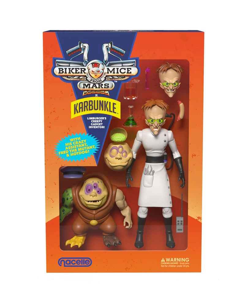 Biker Mice From Mars - Karbunkle & Fred The Mutant - Action Figure 23 cm