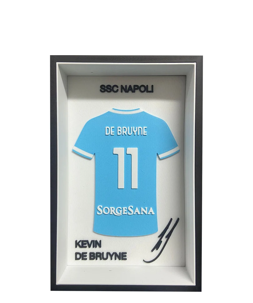 Quadretto 3D Maglia Napoli – Kevin De Bruyne #11