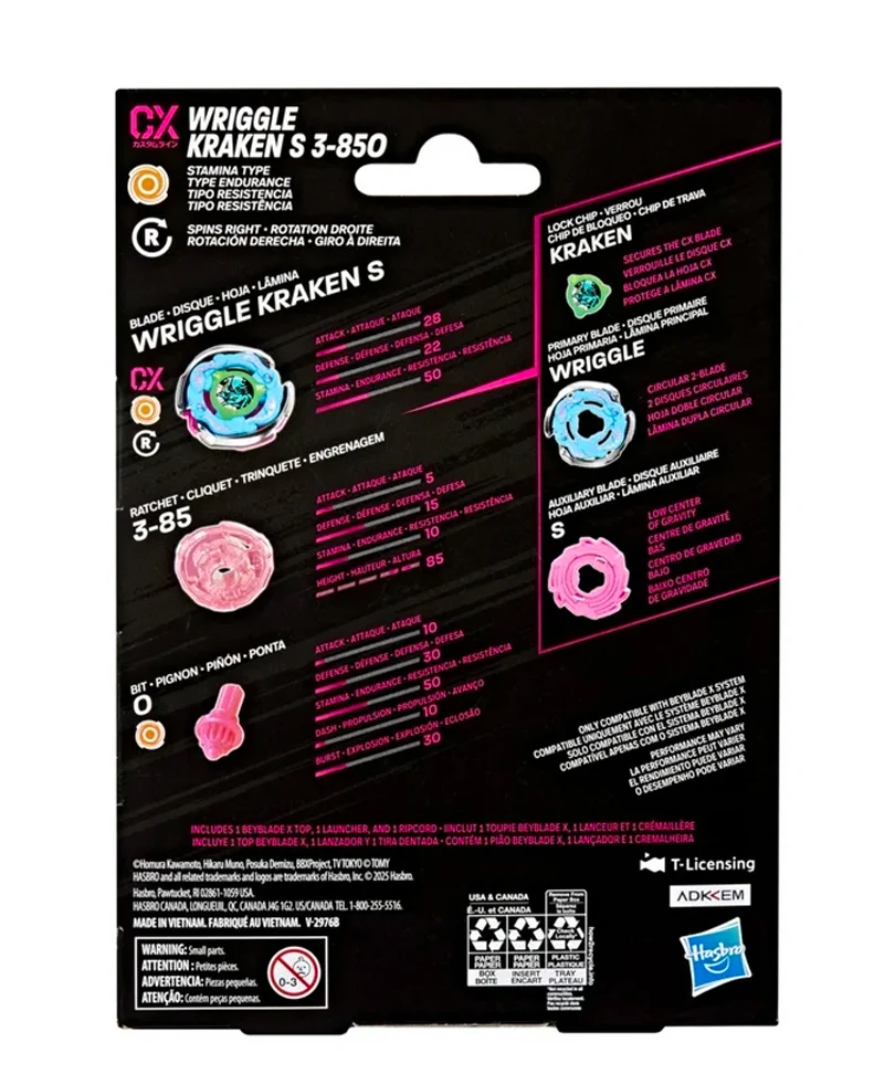Beyblade X - Starter Pack: Wriggle Kraken S 3-85O CX - immagine 3