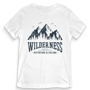 TeesBlitz tee226 – T-Shirt grafiche originali – Wilderness
