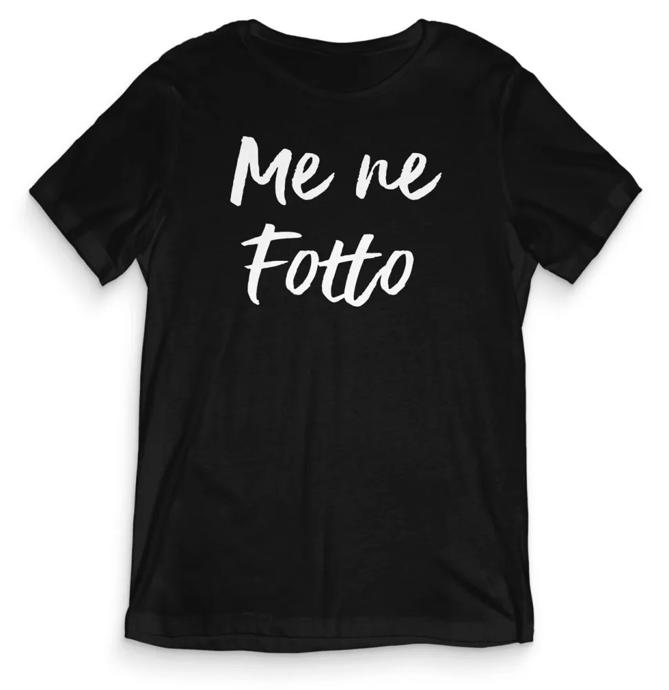TeesBlitz T-Shirt divertente – Me ne fotto – tee21-024