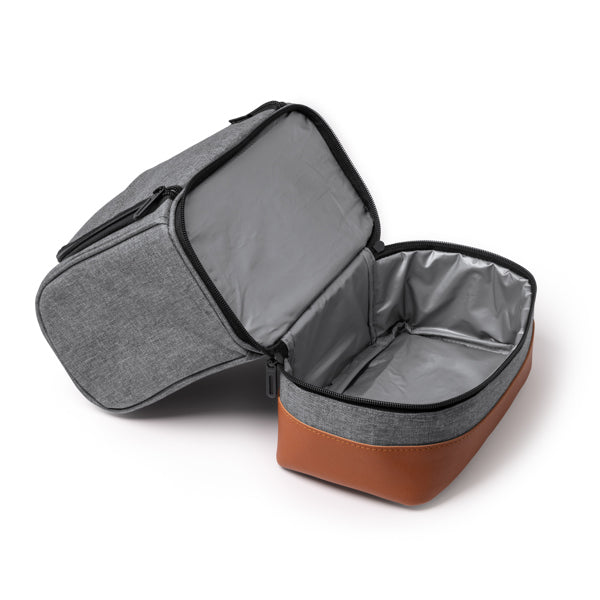 Borsa Frigo in Poliestere RPET – Design Mélange e Base in Pelle PU - immagine 2