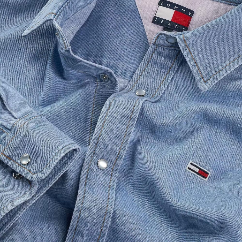 Tommy Hilfiger Camicia Uomo Denim Shirt - immagine 3