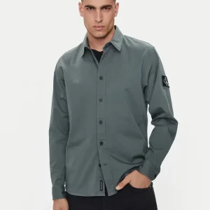 Calvin Klein Camicia Uomo Monologo Badge Relaxed Calvin Klein Camicia Uomo Monologo Badge Relaxed
