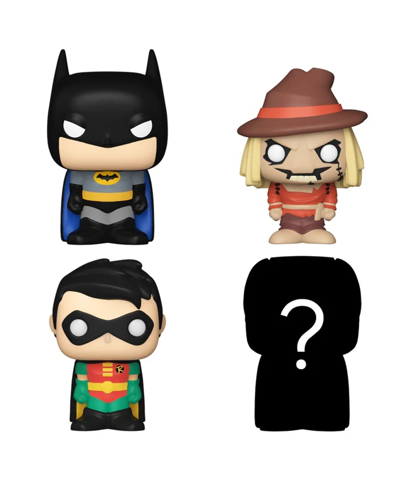 Batman (Animated Series) / Robin (Animated Series) / Scarecrow (Animated Series) / Mystery Bitty (4-Pack) - immagine 2