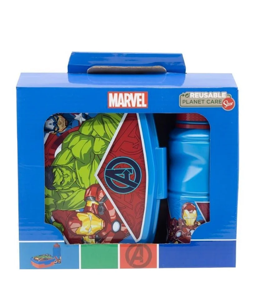 Gift Set 2 in 1 Portamerenda + Borraccia Marvel Avengers - immagine 2