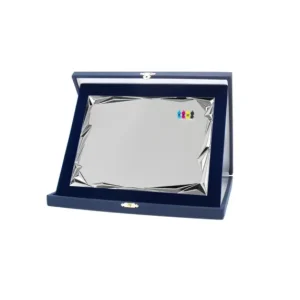 Set Targa in Alluminio con Astuccio 23×19 cm