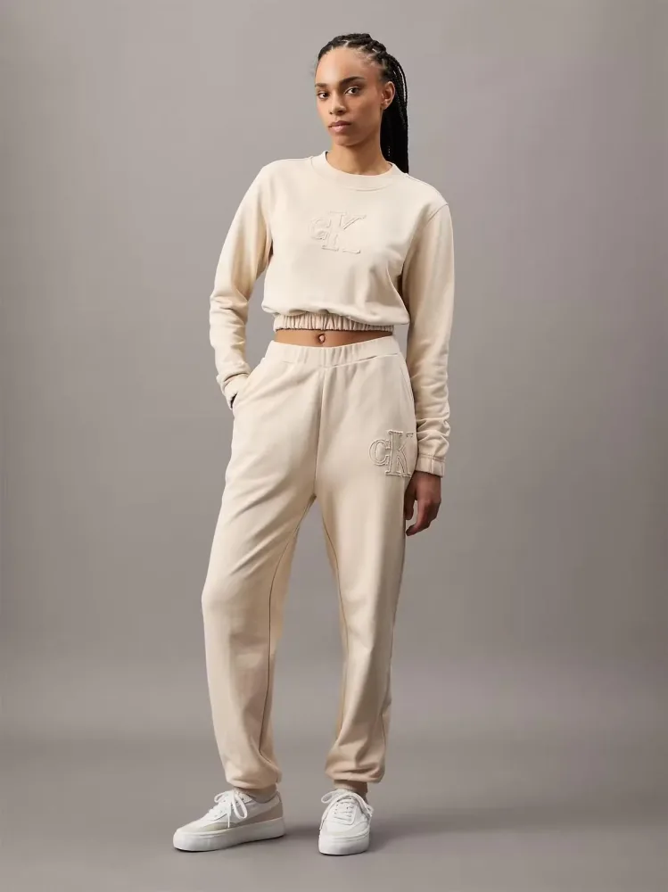 Calvin Klein Felpa Donna Ck Applique
