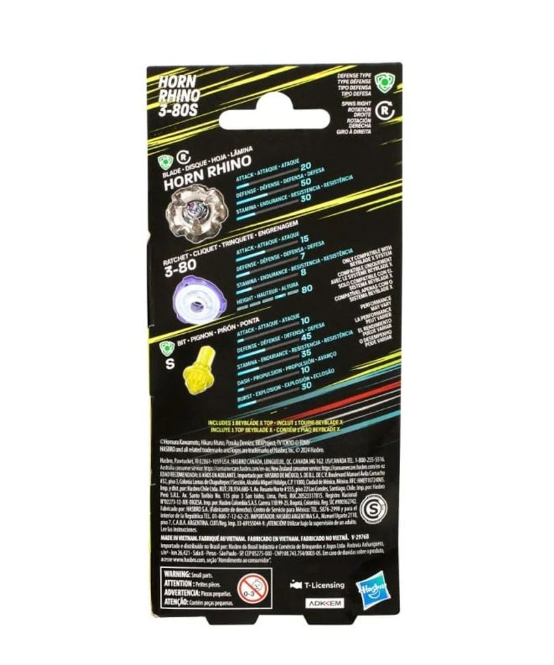 Beyblade X - Booster: Horn Rhino 3-80S - immagine 3