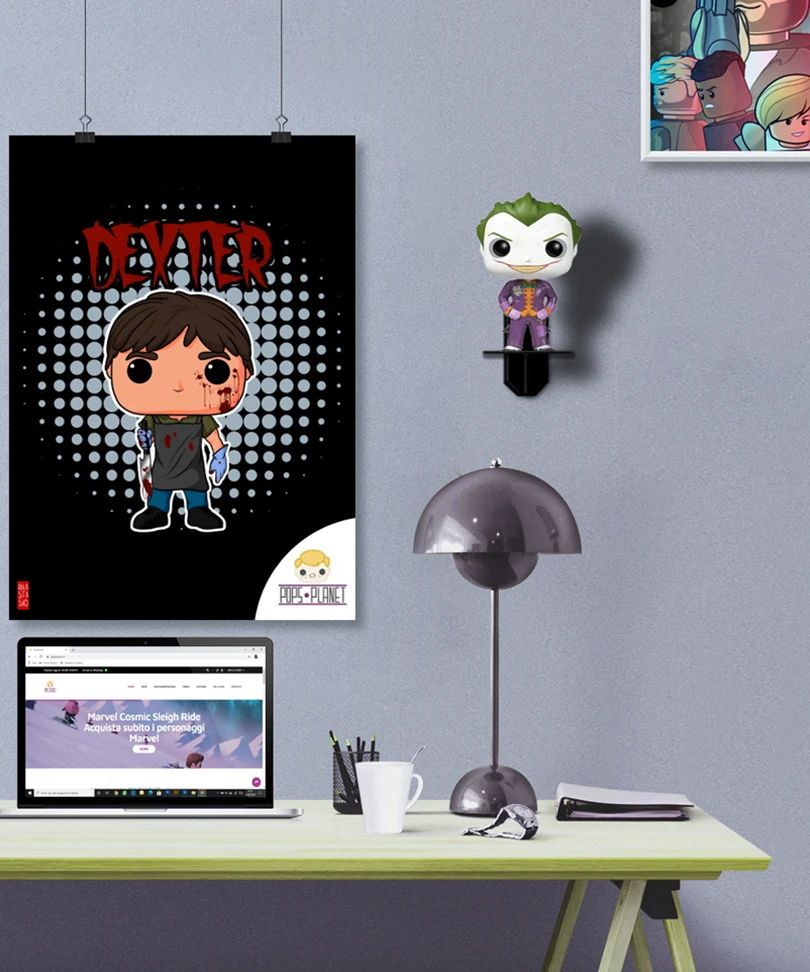 Funko Wall Display Stand (Black) - immagine 2