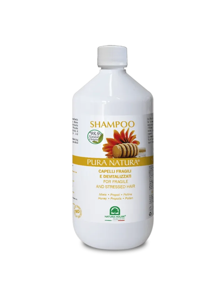 SHAMPOO CAPELLI FRAGILI E DEVITALIZZATI NUTRIENTE con Miele, Propoli e Polline