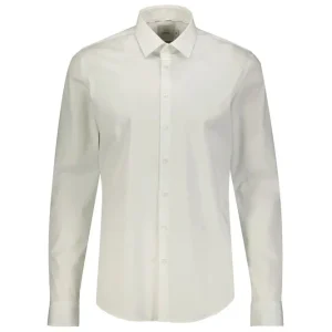 Clavin Klein Camicia Uomo Poplin Logo Sleeve