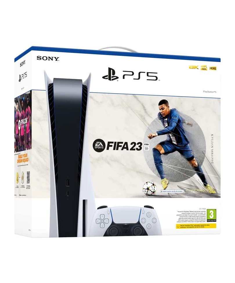 Sony Console PS5 Standard Edition Bundle Fifa 23 Digital - Bianca