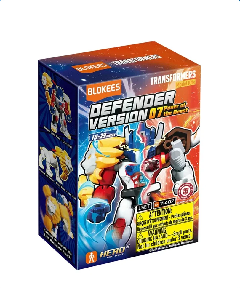 Transformers Blokees Plastic Model Kit Defender Version 07 Power Of The Beast - Blind Box