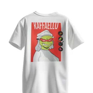 T-Shirt Donna Raffaello Ninja Bianca T-Shirt Donna Raffaello Ninja Bianca
