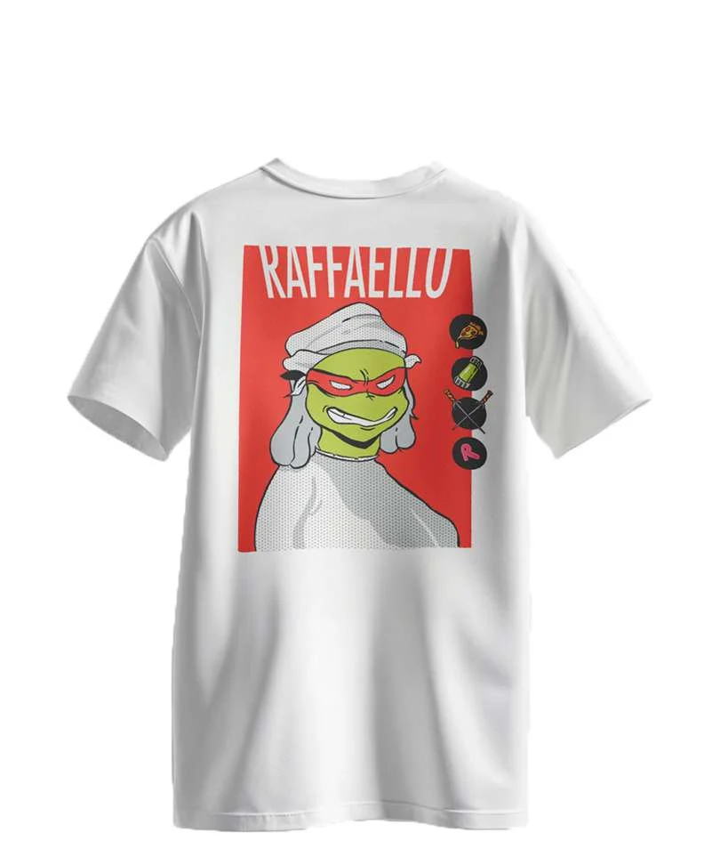 T-Shirt Donna Raffaello Ninja Bianca