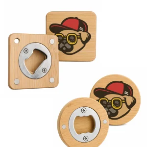 Apribottiglie Magnetico in Bambù Personalizzato Apribottiglie Magnetico in Bambù Personalizzato
