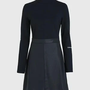 Calvin Klein Abito Donna Coated Milano A Line Dress Calvin Klein Abito Donna Coated Milano A Line Dress