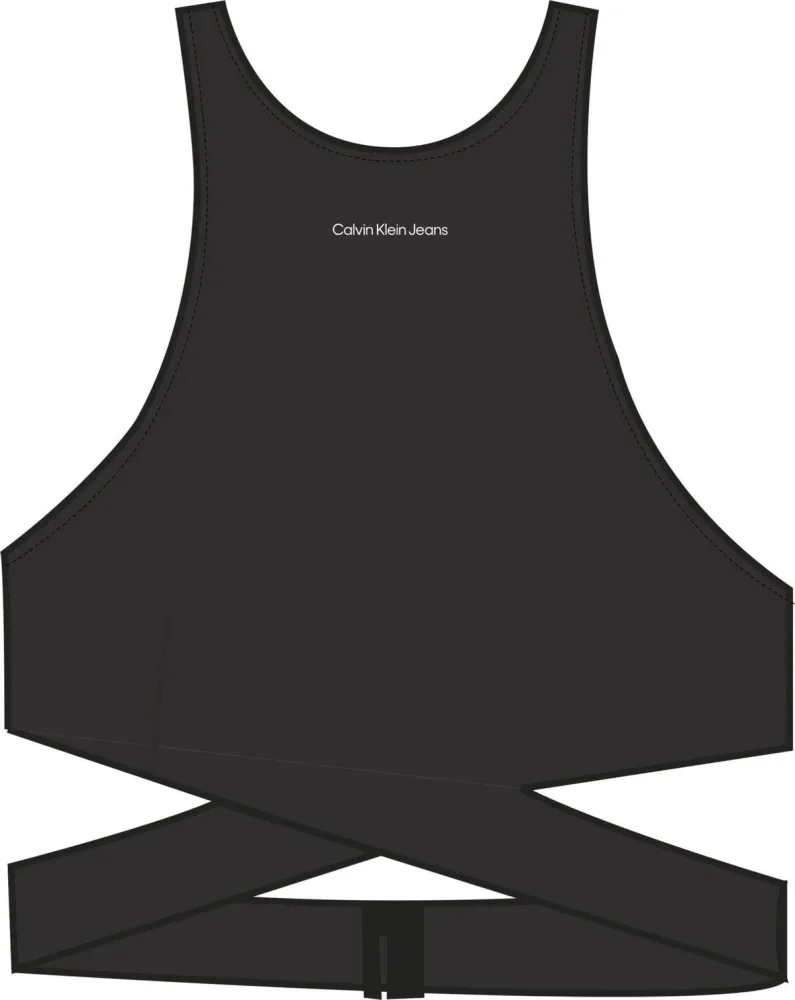 Calvin Klein Top Donna Cut Out Back Zip