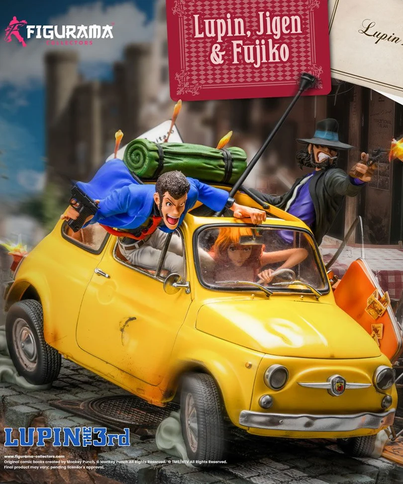 Lupin III Elite Diorama Statue 1/8 Lupin, Jigen & Fujiko 31 cm
