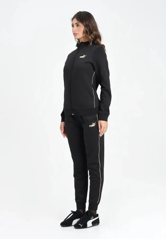 Puma Tuta Donna Ess+ Texured Foil Logo Fz
