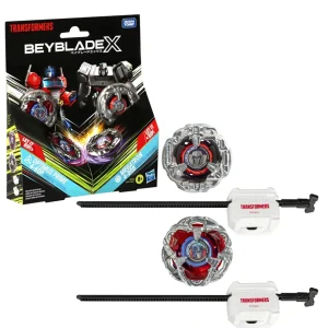 Beyblade X – Transformers Dual Pack: Optimus Prime 4-60P e Megatron 4-80B Beyblade X – Transformers Dual Pack: Optimus Prime 4-60P e Megatron 4-80B