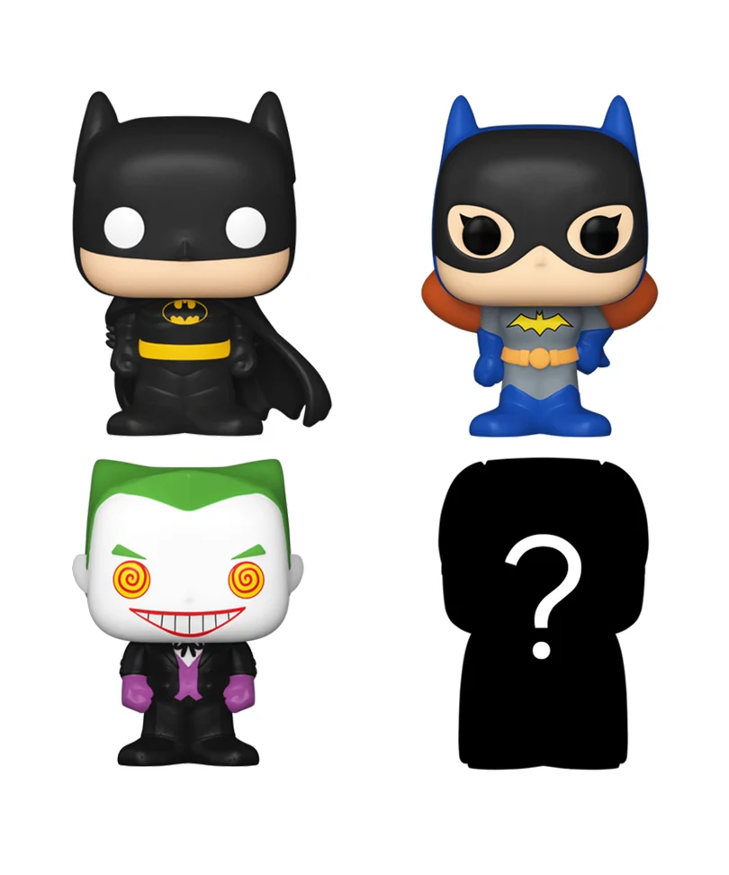 The Joker / Batgirl / Batman (Classic Black) / Mystery Bitty (4-Pack) - immagine 2