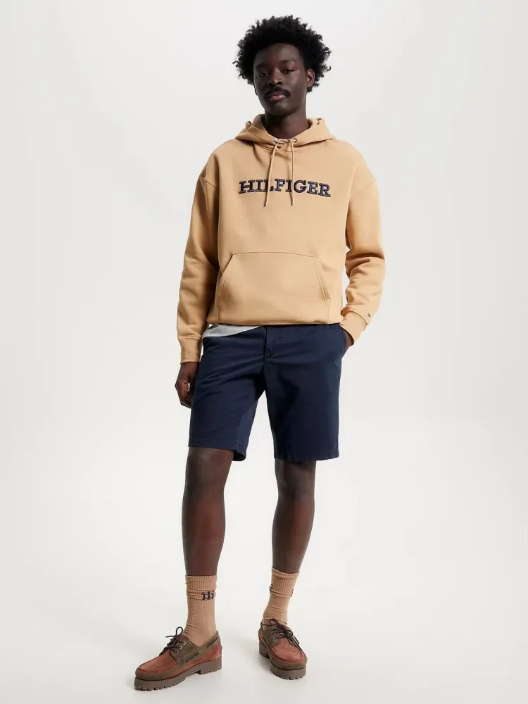 Tommy Hilfiger Felpa Uomo C/Capp Monotype Embro - immagine 2