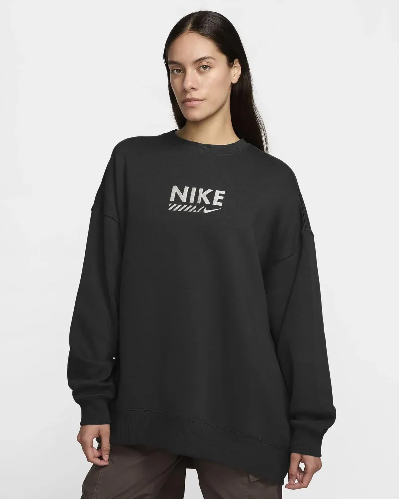 Nike Felpa Donna Flc Os Crew