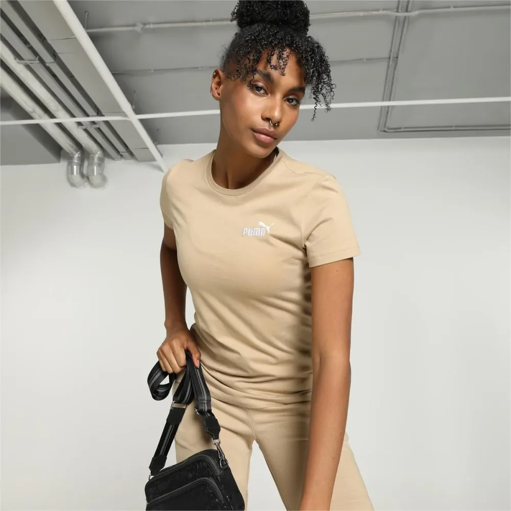 Puma T-Shirt Donna Ess + Embroidery Tee - immagine 2