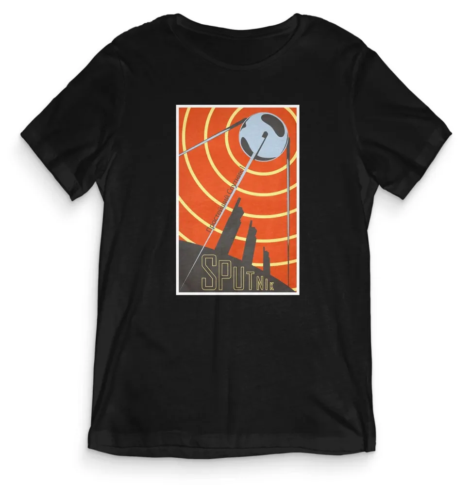 TeesBlitz Collection T-Shirt maglia Sputnik Timeless Space SPACE006