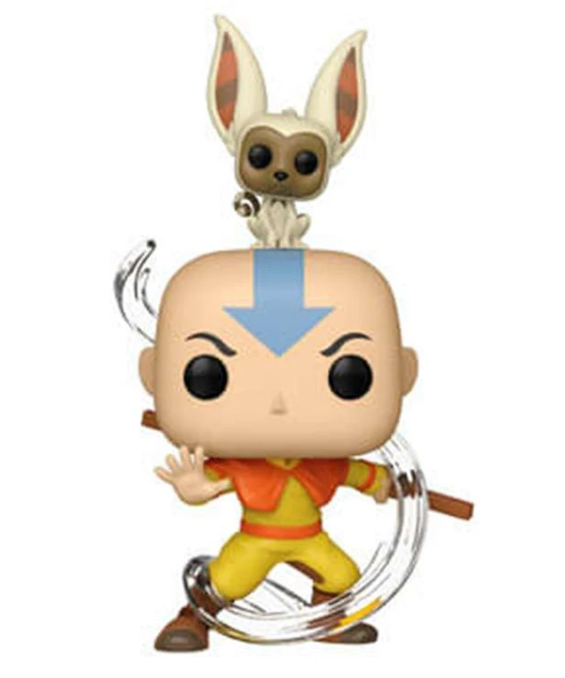 Aang with Momo