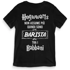 TeesBlitz T-Shirt divertente – Hogwwarts non assume più quindi sono barista tra i babbani – tee21-044 TeesBlitz T-Shirt divertente – Hogwwarts non assume più quindi sono barista tra i babbani – tee21-044