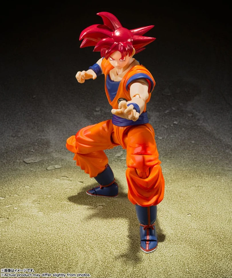 Dragon Ball Super - SSG Goku God of Virtue - Action Figure S.H. Figuarts 14 cm - immagine 3