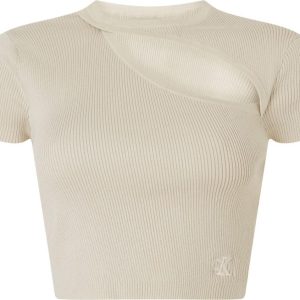 Calvin Klein Top Donna Asym Cut Out Knitted Calvin Klein Top Donna Asym Cut Out Knitted