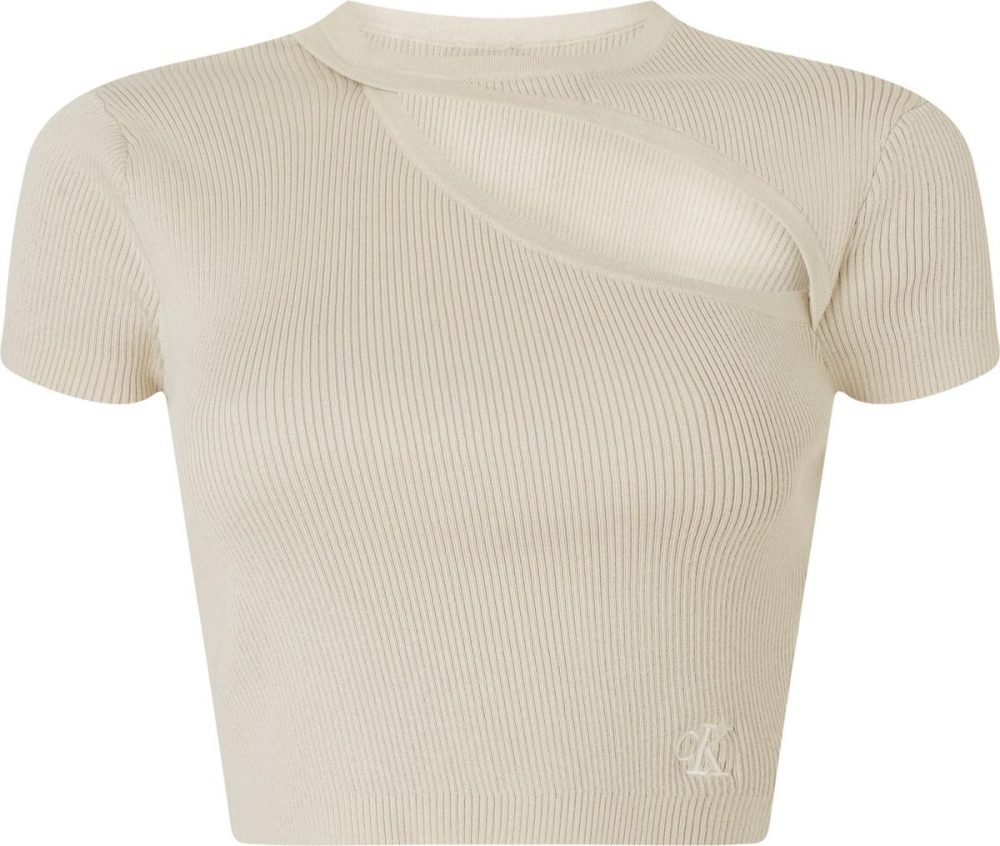 Calvin Klein Top Donna Asym Cut Out Knitted
