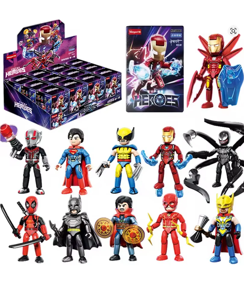 Wangao Super Heroes – Marvel Buildable Figures (Blind Box)