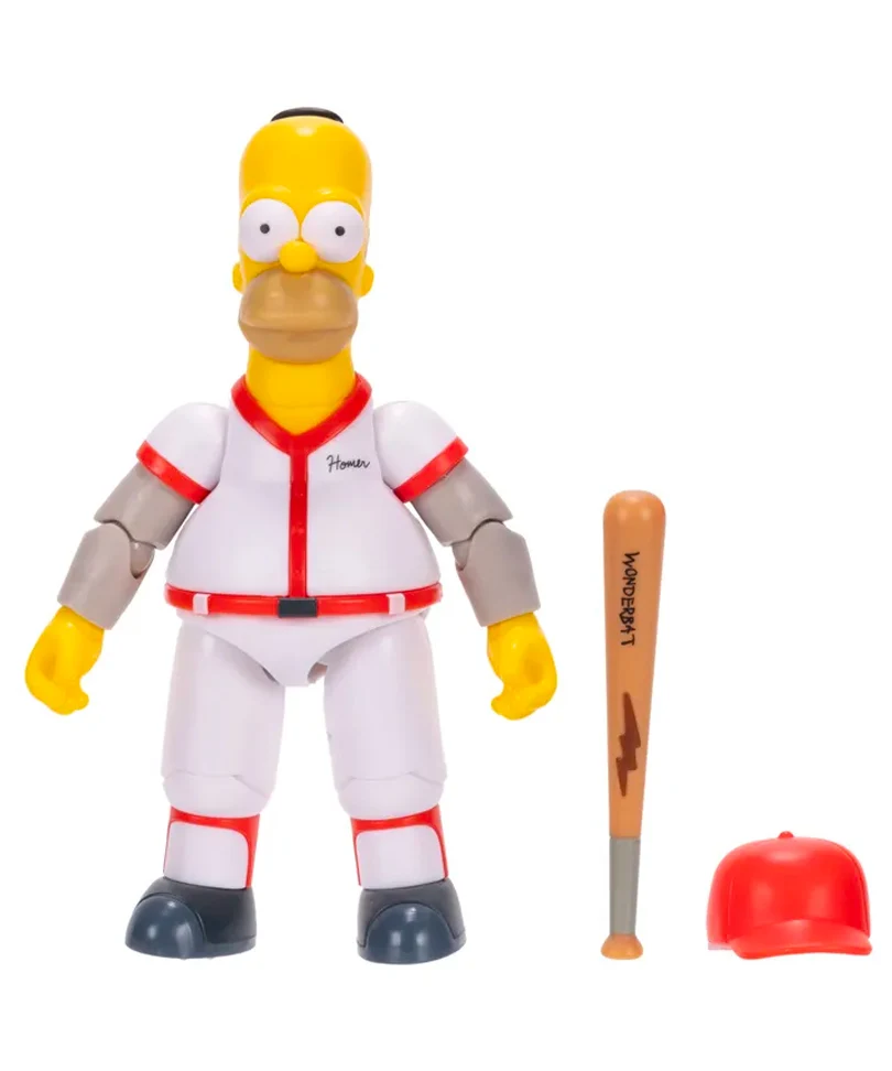 Homer with Baseball Bat and Cap - The Simpsons - Wave 3 - 13cm - immagine 3