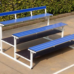 Modulo Tribuna 3 File – Acciaio Verniciato Ribaltabile – 2 Metri – Seduta Alluminio Blu Modulo Tribuna 3 File – Acciaio Verniciato Ribaltabile – 2 Metri – Seduta Alluminio Blu
