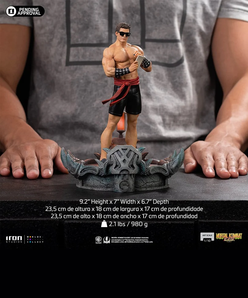 Mortal Kombat - Johnny Cage - Statue Art Scale 1/10 23.5cm - immagine 3