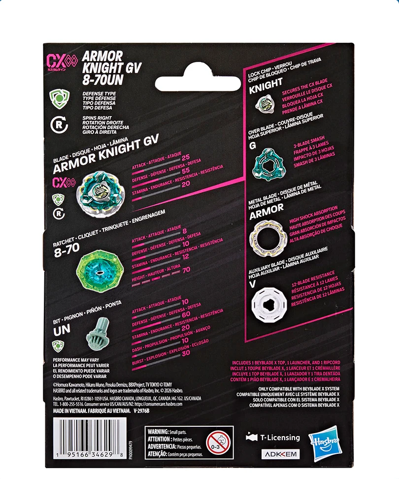 Beyblade X - Starter Pack: Armor Knight GV 8-70UN - immagine 3