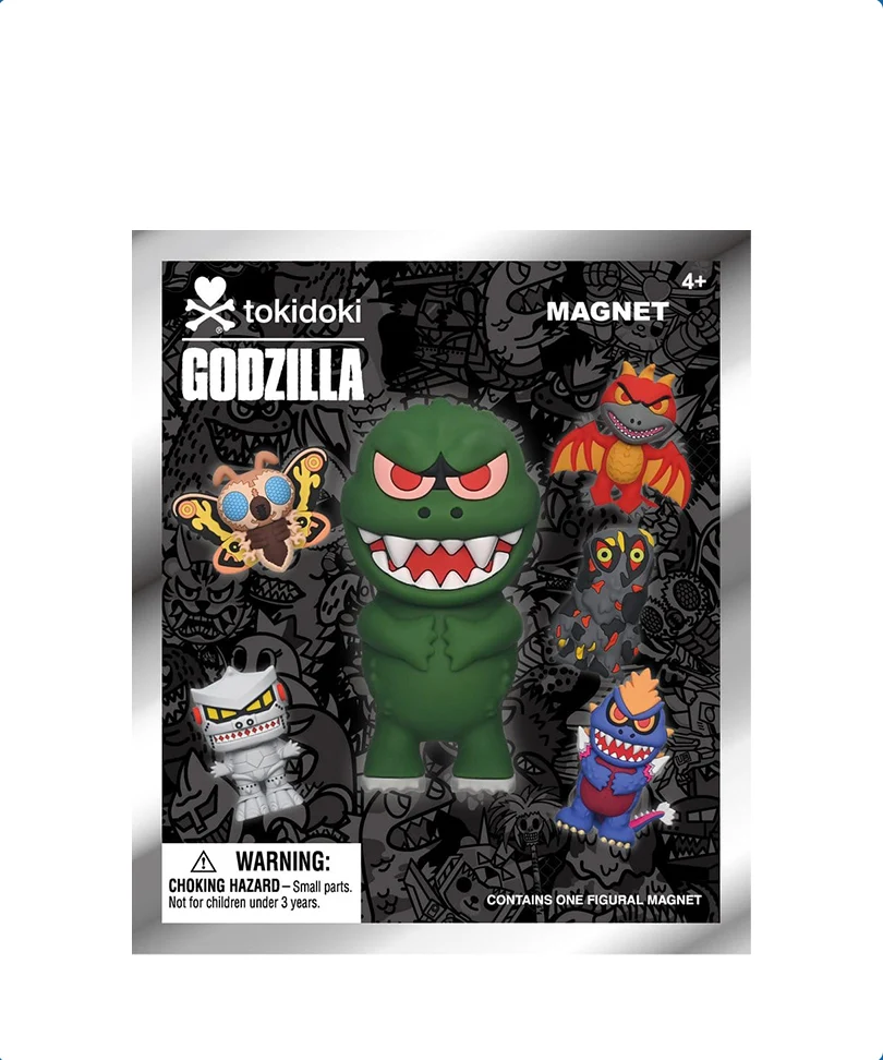 Tokidoki x Godzilla - 3D Foam Magnets (Blind Box)