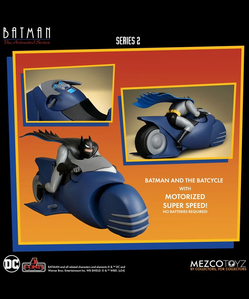 Batman: The Animated Series 2 (Batcycle) - DC Comics 5 Points Action Figures 9 cm - immagine 3