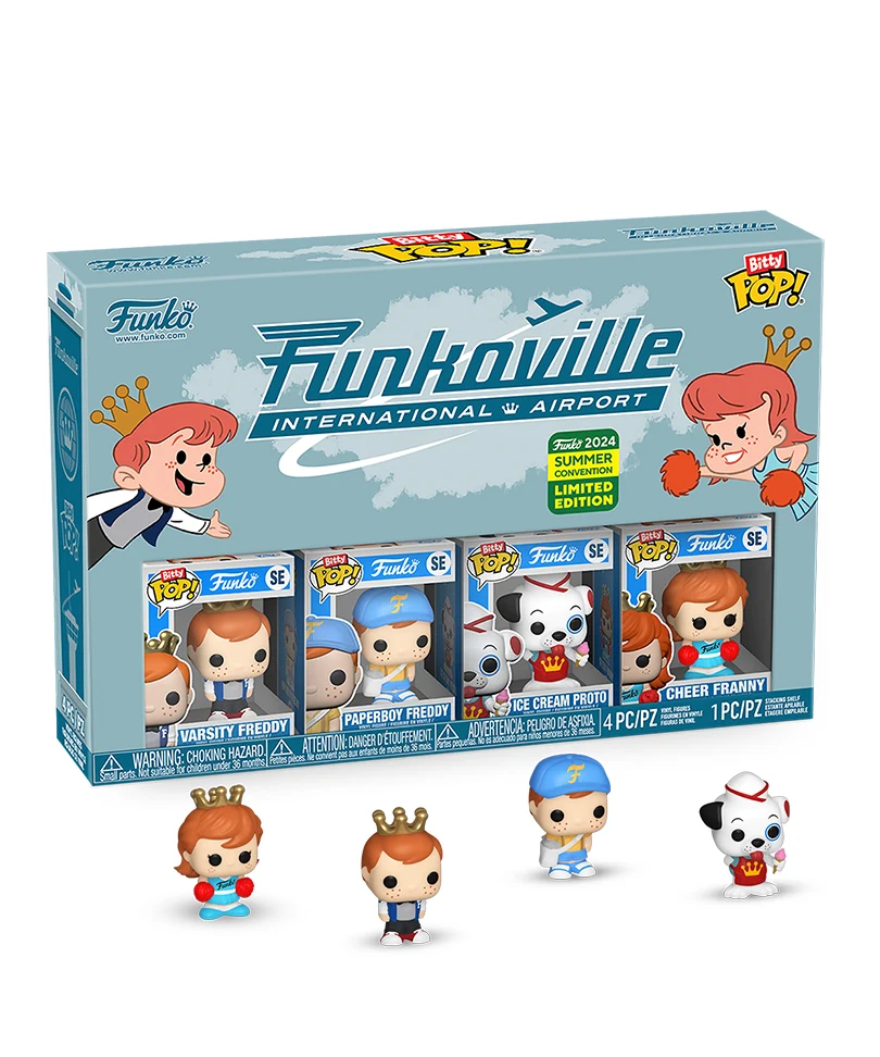 Varsity Freddy / Paperboy Freddy / Ice Cream Proto / Cheer Franny (4-Pack)